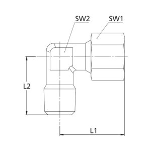Winkel-Einschraubverschraubung, R 1/8 a., Rohr-Ø 4, Stahl verz.