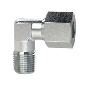 Winkel-Einschraubverschraubung, NPT 1/4 a., Rohr-Ø 6, Stahl verz.