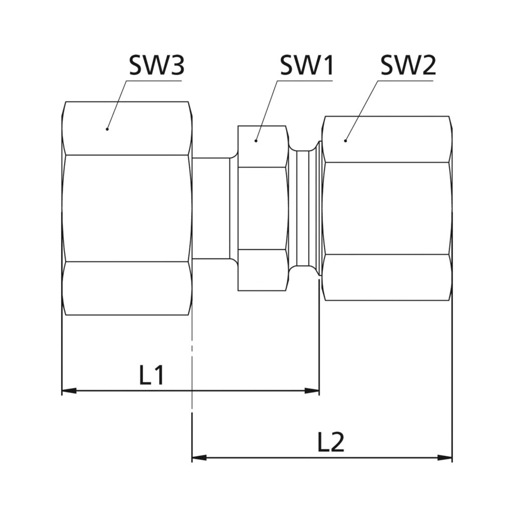 Reduzierverschraubung, Dichtkegel, Rohr-Außen-Ø 8/6, Stahl verz.