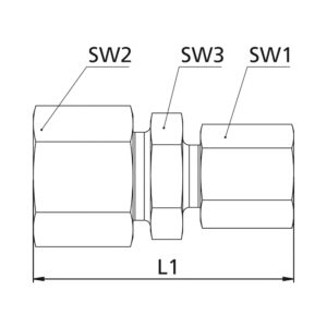 Gerade Reduzierverschraubung, Rohr-Außen-Ø 8/6 mm, Stahl verzinkt