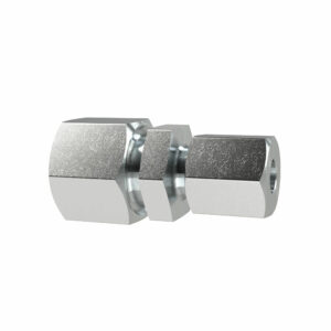 Gerade Reduzierverschraubung, Rohr-Außen-Ø 8/6 mm, Stahl verzinkt