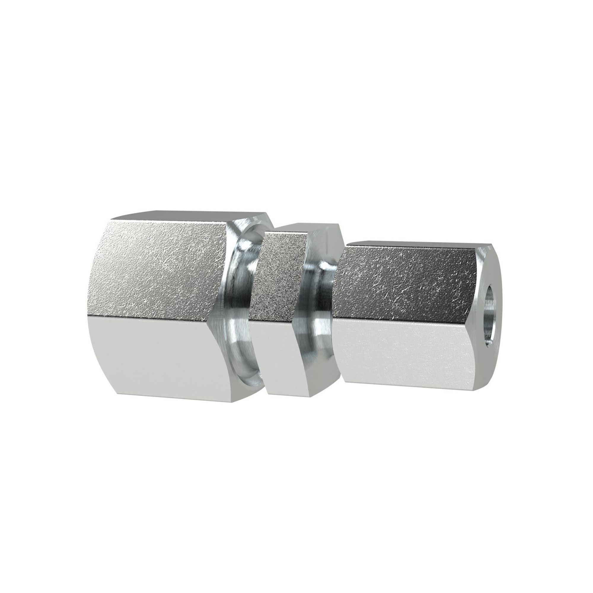 Gerade Reduzierverschraubung, Rohr-Außen-Ø 8/6 mm, Stahl verzinkt