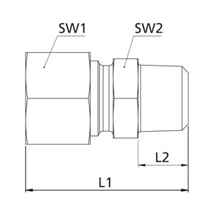 Gerade Einschraubverschraubung, R 1/8 a., Rohr-Ø 4, Stahl verz.