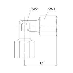 Winkel-Verschraubung, Rohr-Außen-Ø 4 mm, Stahl verzinkt