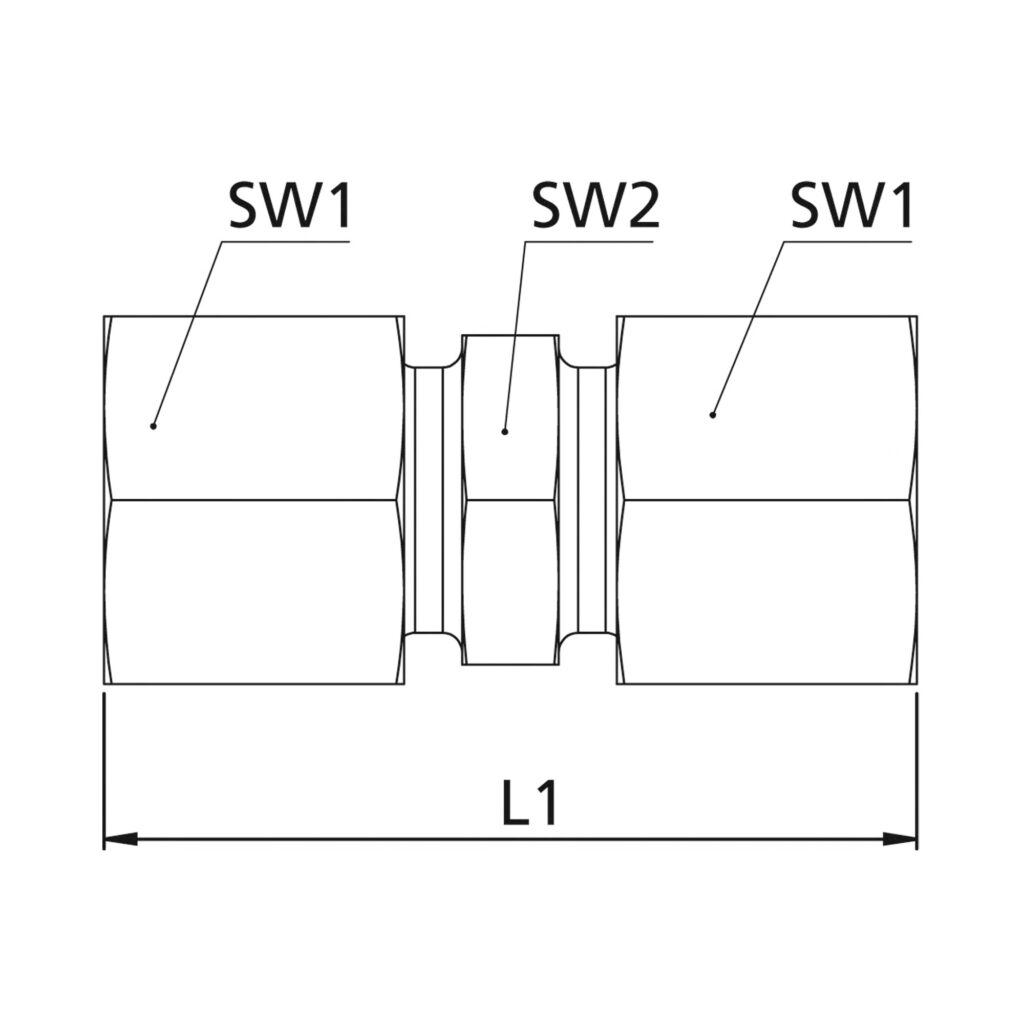 Gerade Verschraubung, Rohr-Außen-Ø 4 mm, Stahl verzinkt