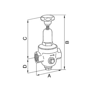 Druckregler DRV 200, Standardausführung, G 1/4, 1,5 - 8 bar