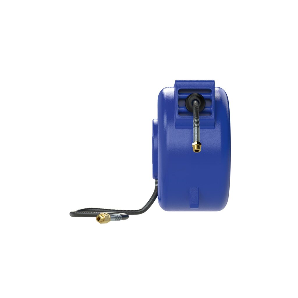 Schlauchaufroller,Druckluft/Wasser,PVC-Schl. ø 12x8,R1/4-R3/8, 8m