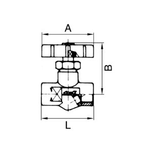 Absperrventil, Messing, AG, G 1/4, DN 5,5