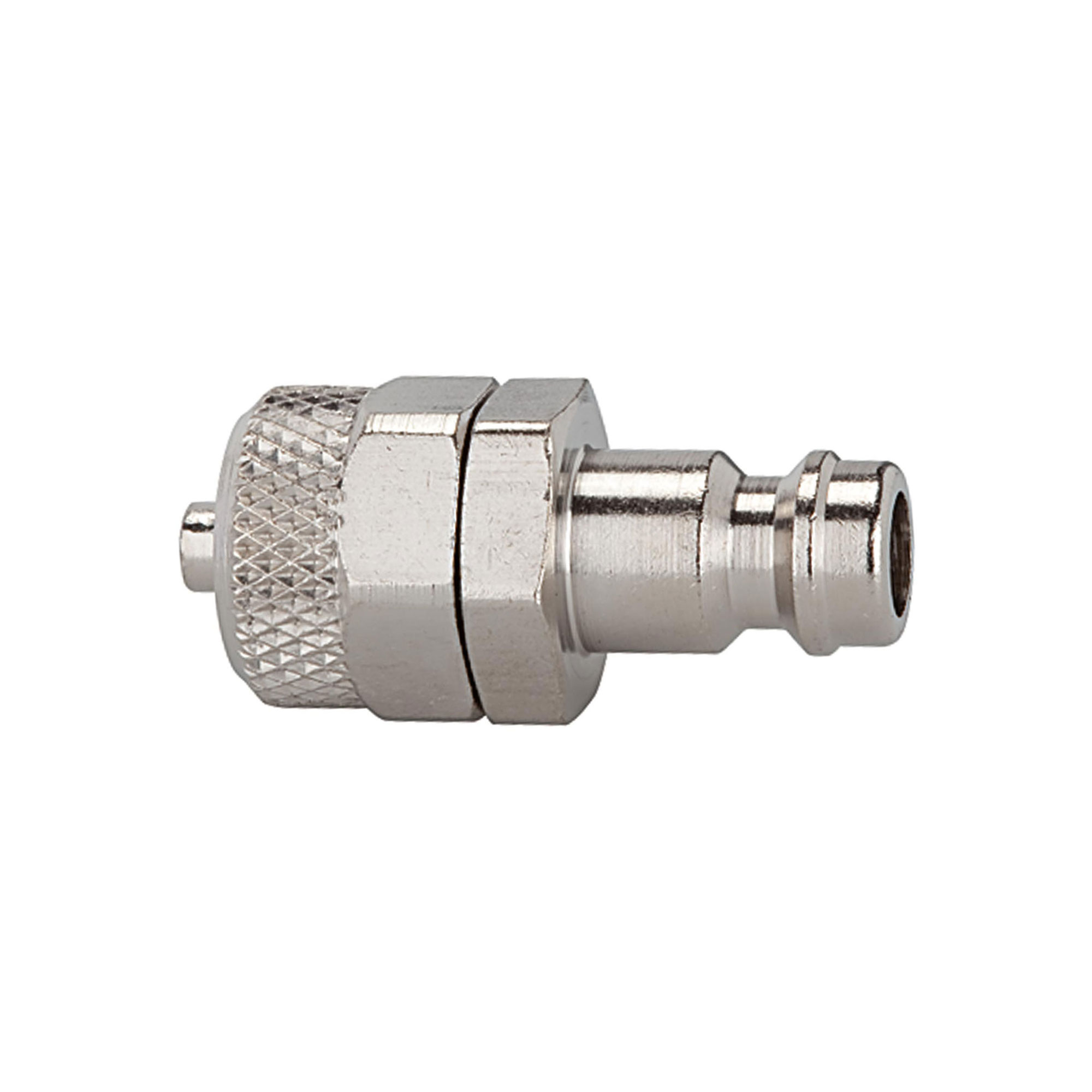 Nippel für Kupplungen NW 5, Messing vernickelt, für Schlauch 6x4