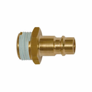 Nippel, NW 7,2 - 7,8, Messing blank, G 1/4 AG Gewindebeschichtung