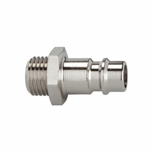 Nippel für Kupplungen NW 7,2 - NW 7,8, Messing vern., G 1/8 AG