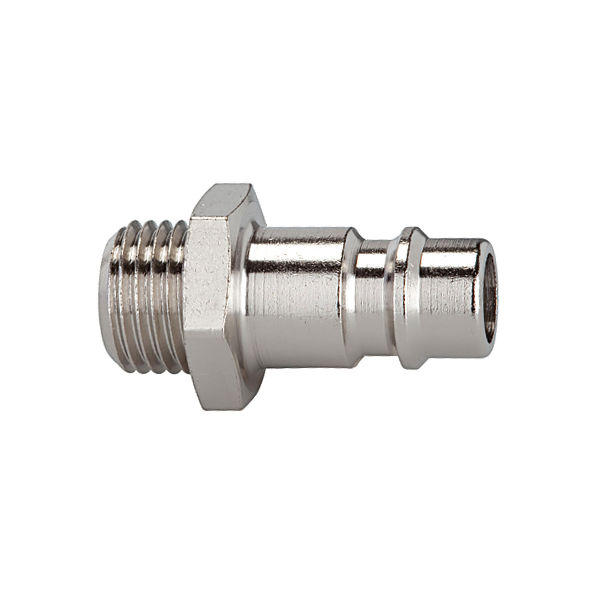 Nippel für Kupplungen NW 7,2 - NW 7,8, Messing vern., G 1/8 AG