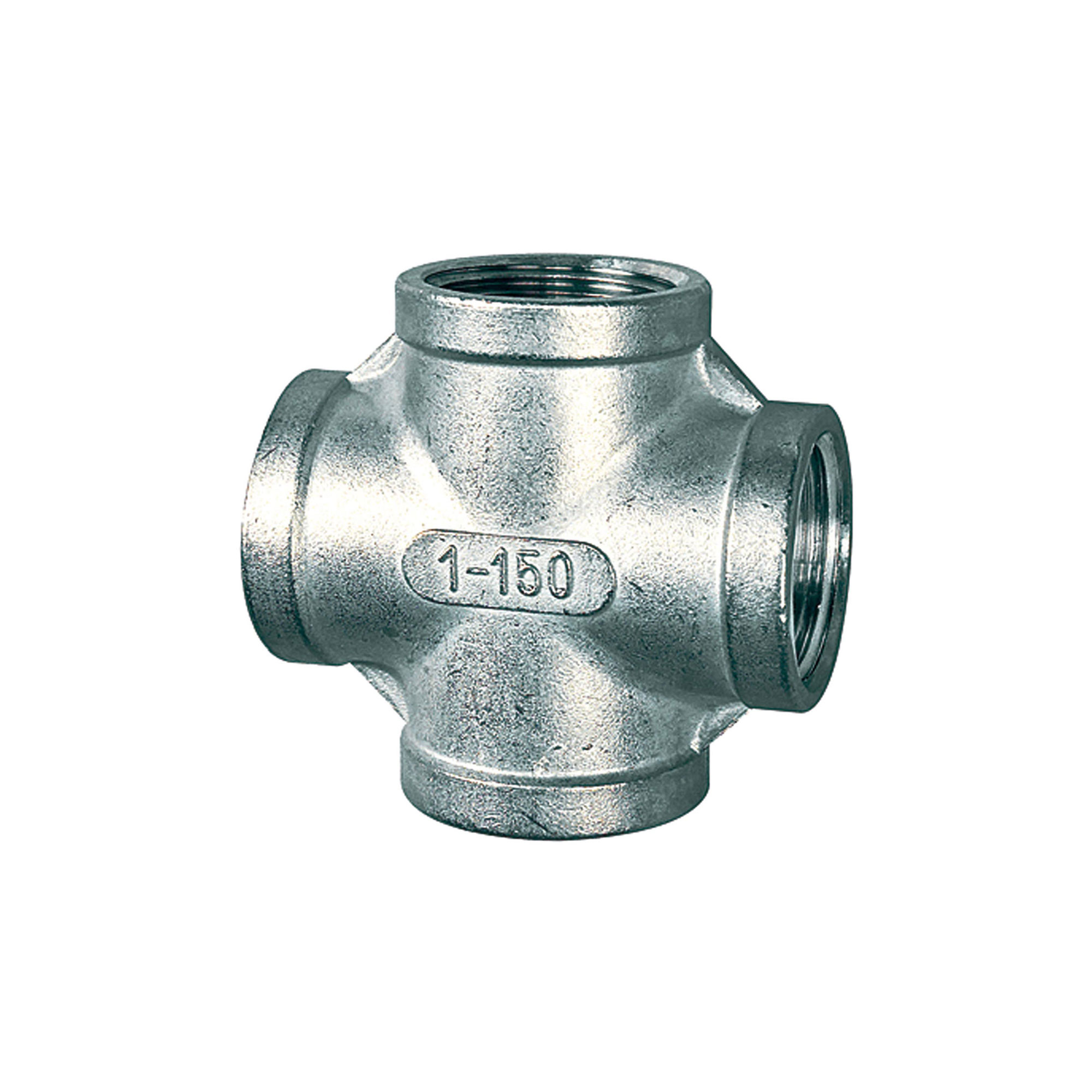 Kreuzverteiler, 4 x innen, Rp 1/8, Edelstahl 1.4408