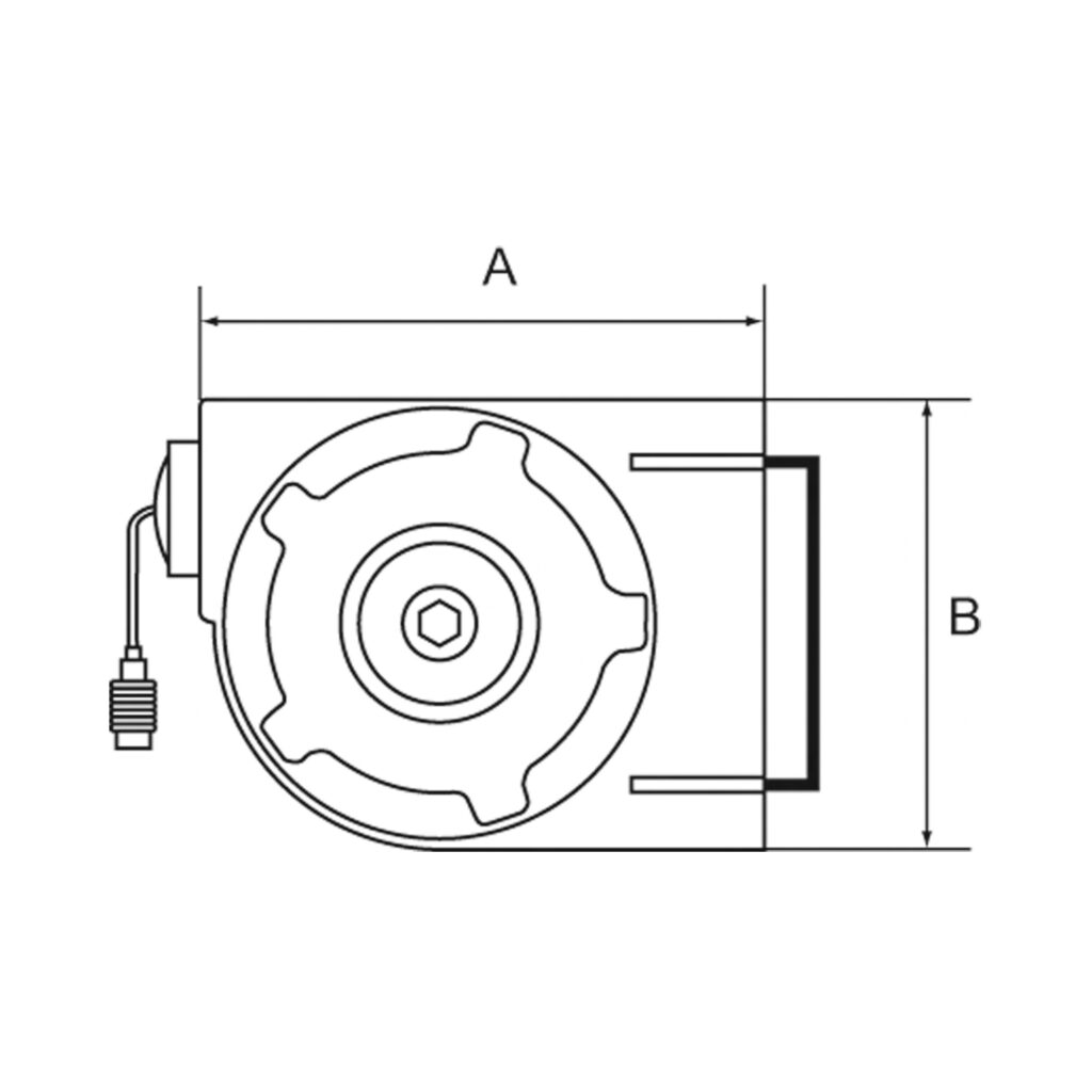 Schlauchaufroller Kompaktausführ., PU-Schl. ø 12x8, G 1/4, 7 m
