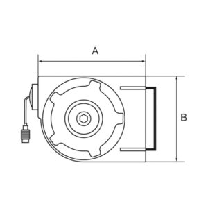 Schlauchaufroller Kompaktausführ., PU-Schl. ø 12x8, G 1/4, 7 m