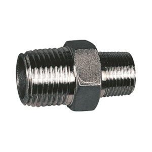 Doppelgewindenippel, red. 6-kant, G 1 1/4 a., G 3/4 a., ES 1.4408