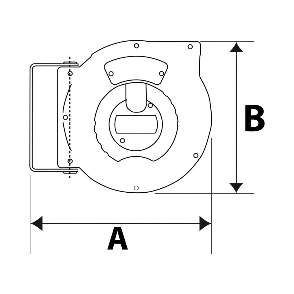 Schlauchaufroller, PU-Schlauch ø 12x8, G 1/4, Schlauchlänge 9 m