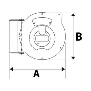 Schlauchaufroller, PU-Schlauch ø 12x8, G 1/4, Schlauchlänge 9 m