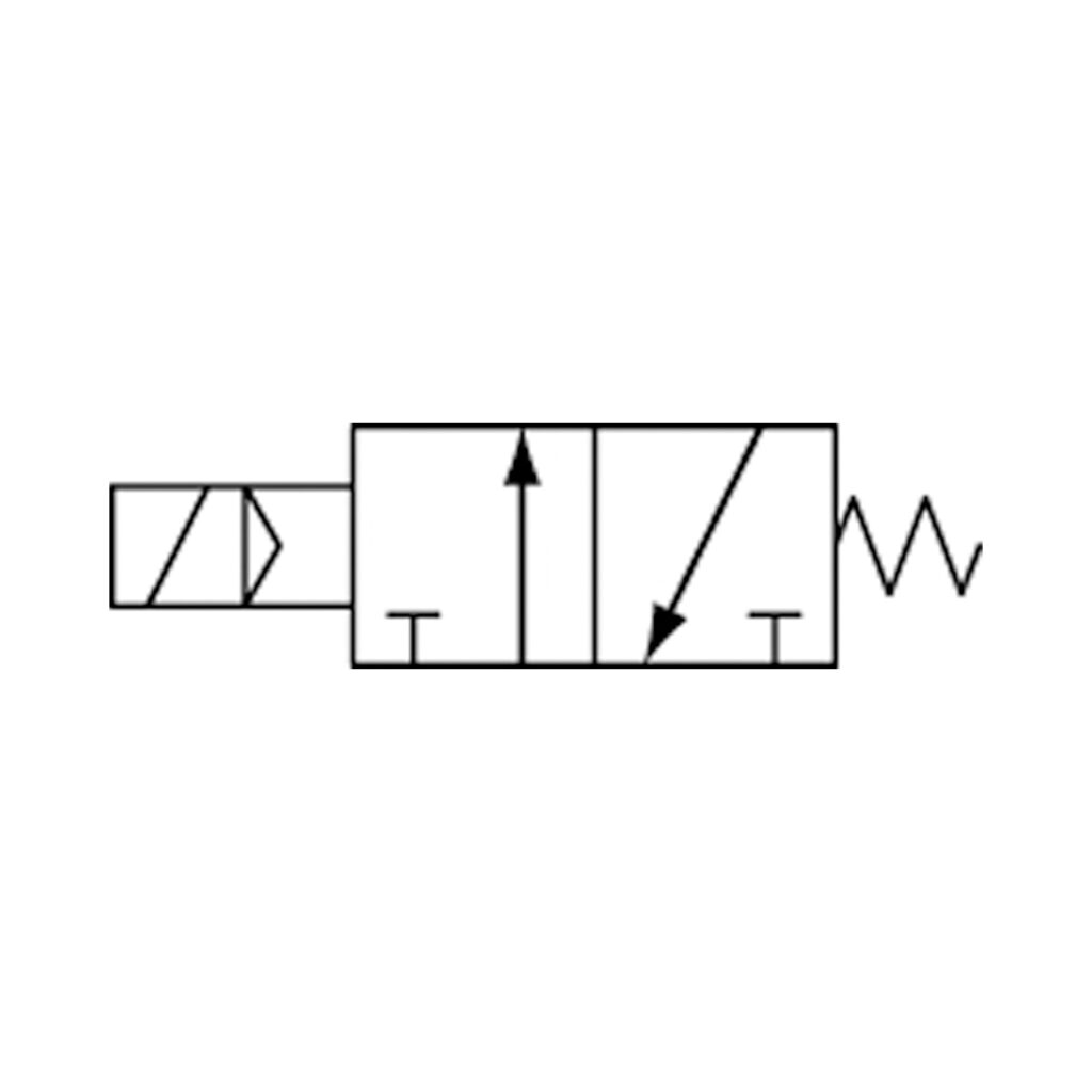 3/2-Wegeventil elektropneum., monostabil, NC, M5, 24 V DC