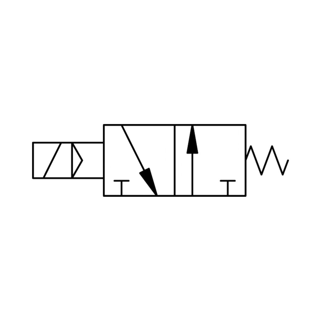 3/2-Wegeventil, elektropneumat., monostabil, G 1/8, NO, 24 V DC