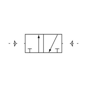3/2-Wegeventil, pneumatisch, »3A«, bistabil, M5
