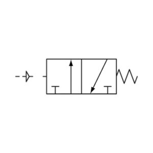 3/2-Wegeventil, pneumatisch, »3A«, monostabil, NC, M5