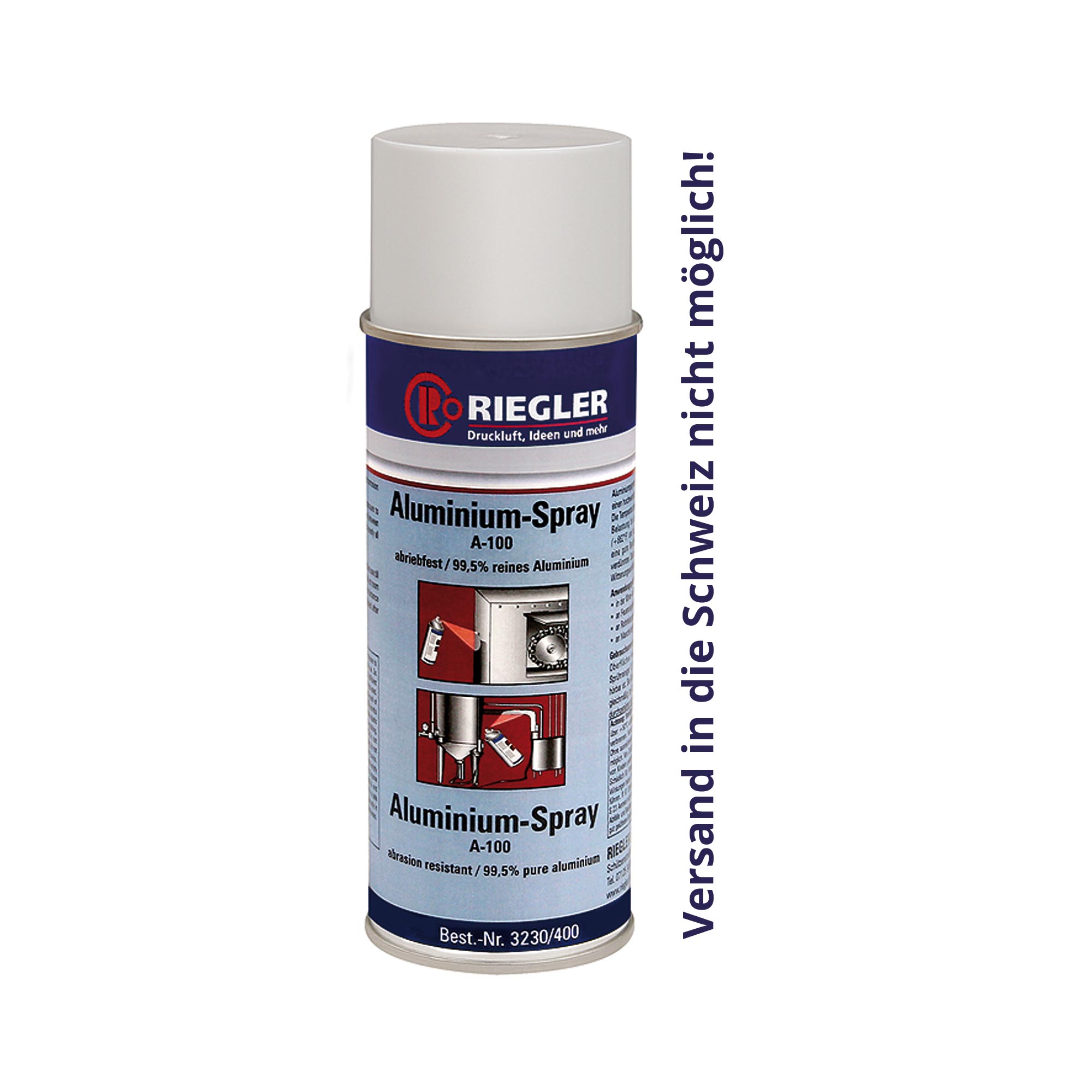 Aluminium-Spray, Temperatur max 800 °C, 400 ml