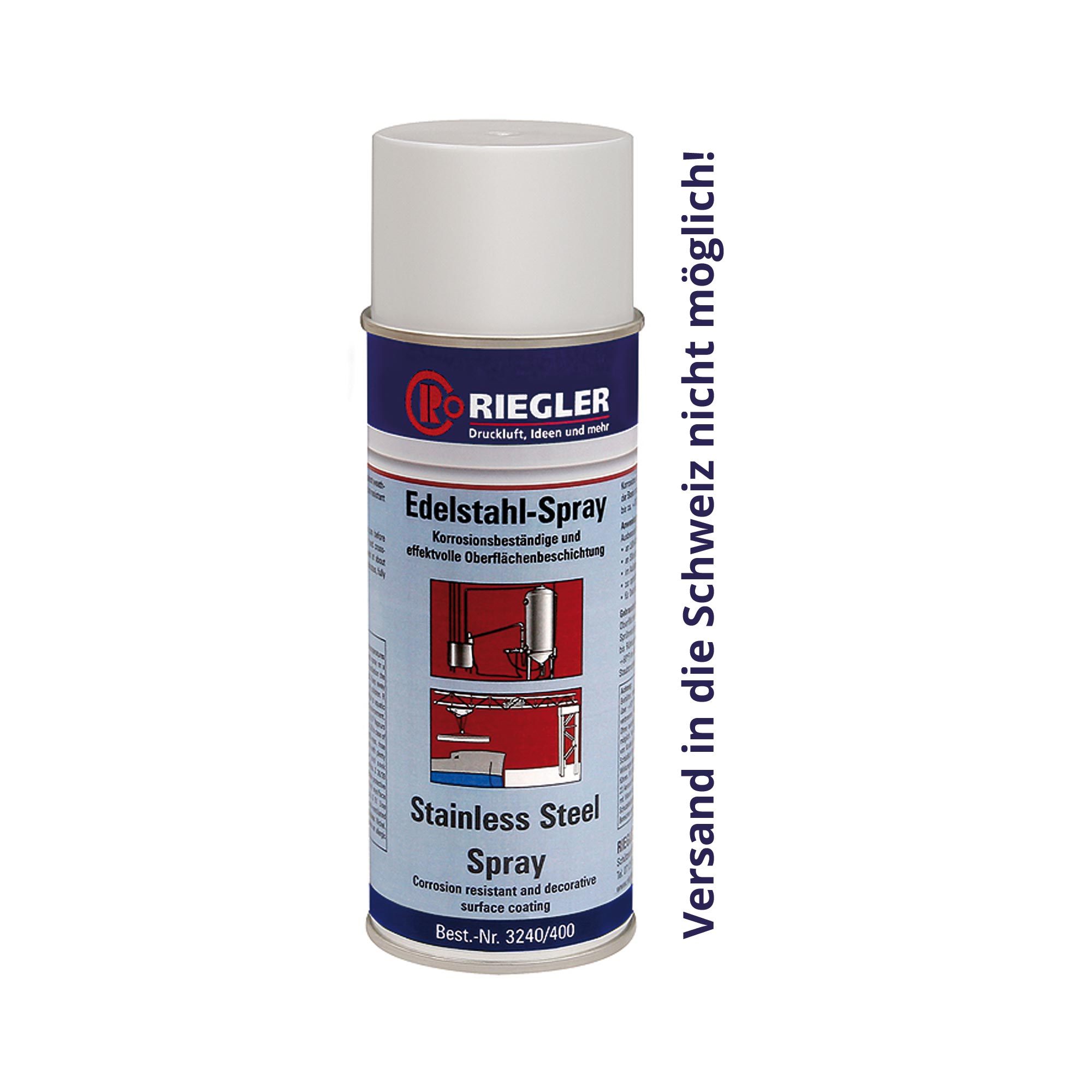 Edelstahl-Spray, Temperatur max. 300 °C, 400 ml