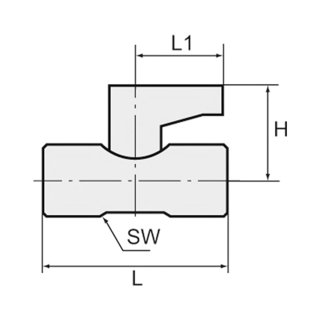 Mini-Kugelhahn, Drehgriff, Messing vernickelt, G 1/8 IG