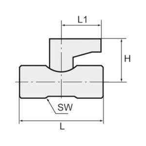 Mini-Kugelhahn, Drehgriff, Messing vernickelt, G 1/8 IG