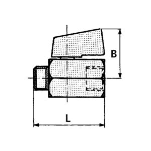 Mini-Kugelhahn »valve line«, MS vern., Drehgriff, G 3/8 IG