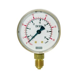 Manometer neutrale Gase, G1/4 radial unten, 0 - 10/16 bar, Ø63 mm