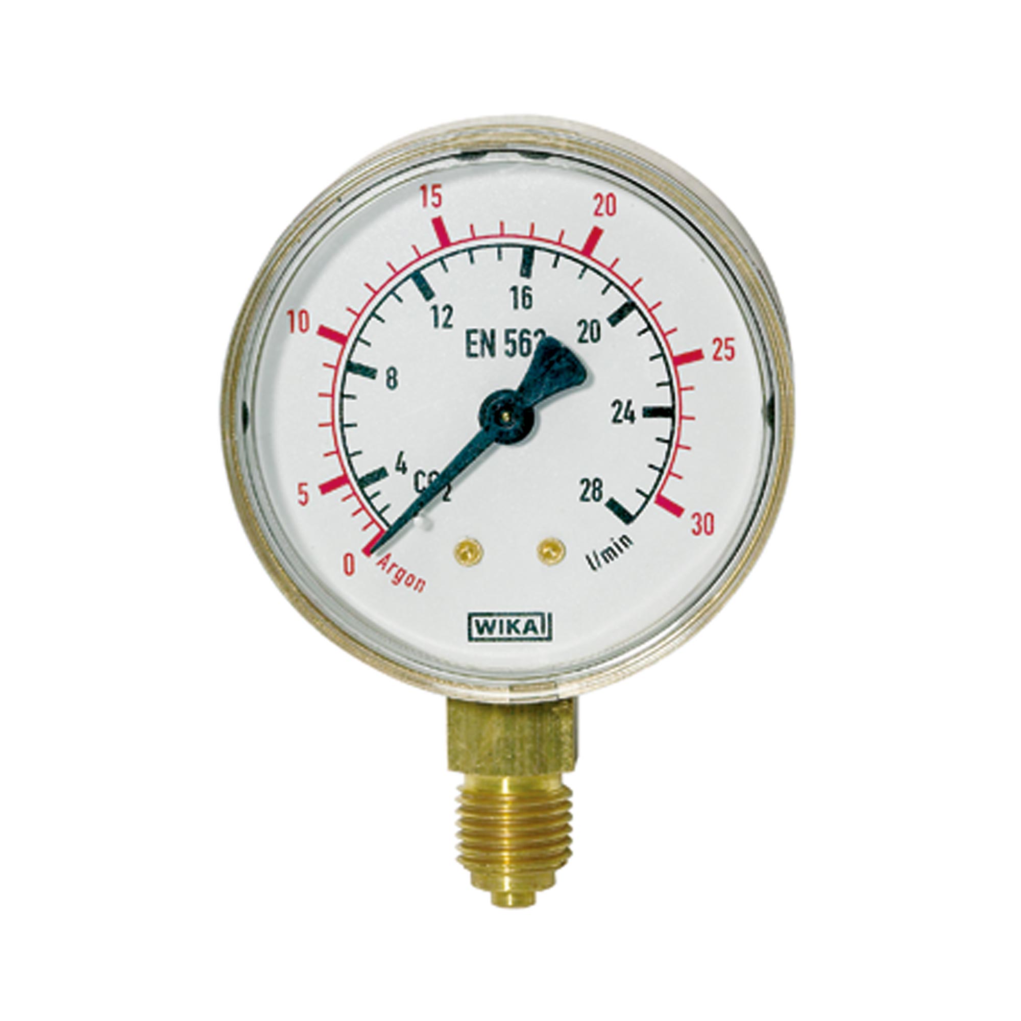 Manometer neutrale Gase, G1/4 radial unten, 0 - 10/16 bar, Ø63 mm