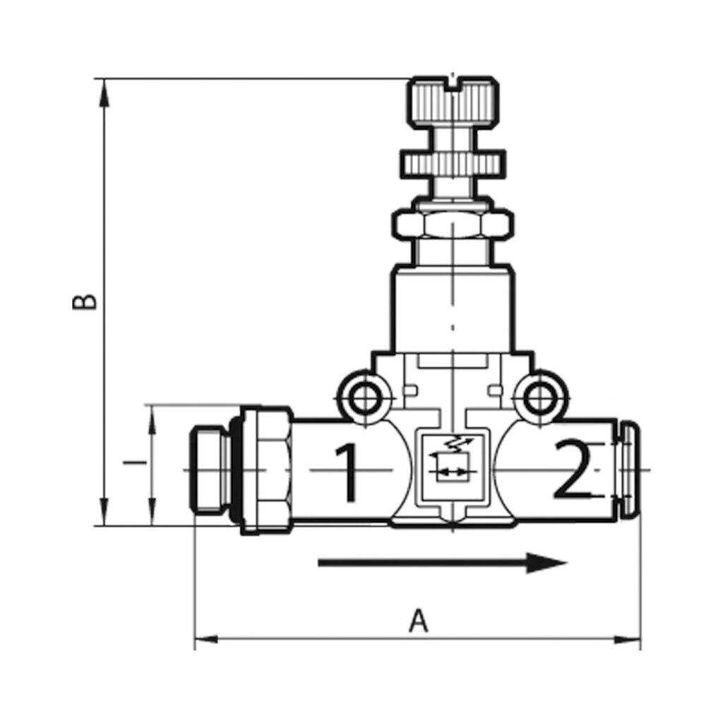 Druckregler »lineonline«, G 1/8 (Eingang), Schlauch-Ø 6 (Ausgang)