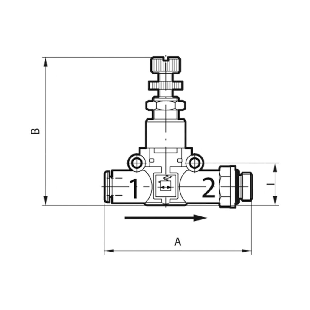 Druckregler »lineonline«, G 1/8 (Ausgang), Schlauch-Ø 6 (Eingang)