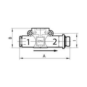 Rückschlagventil »lineonline«, Schlauch - Gewinde, M5, Schl.4