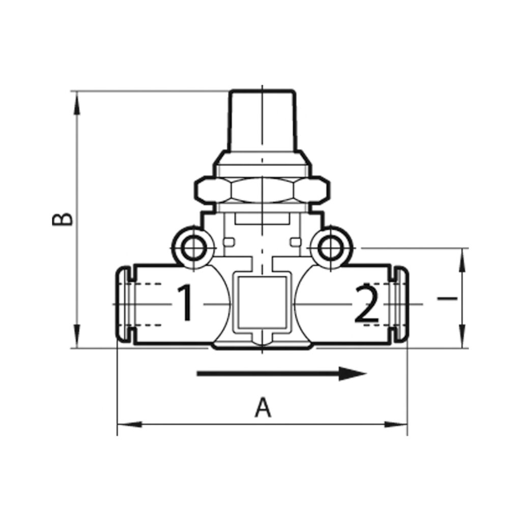 Absperrventil »lineonline«, Schlauch - Schlauch, Schlauch-Ø 6 mm