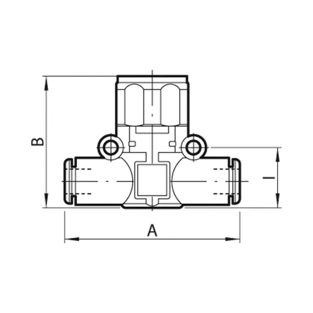 Manometer »lineonline«, Schlauch - Schlauch, für Schlauch-Ø 4