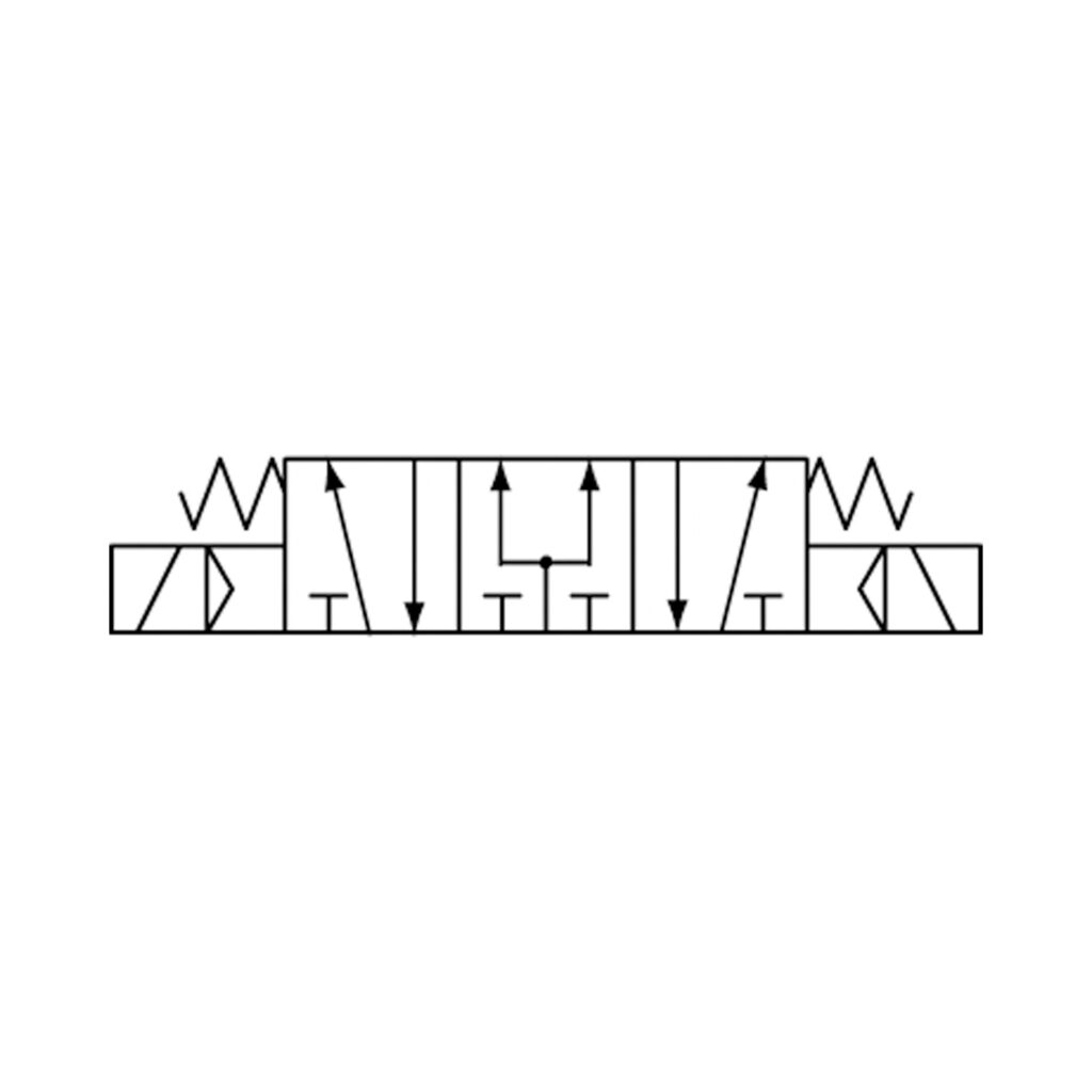 5/3-Wegeventil elektropneum. Mitte belüftet, M5, 24 V DC
