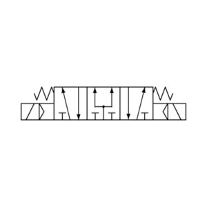 5/3-Wegeventil elektropneum. Mitte belüftet, M5, 24 V DC