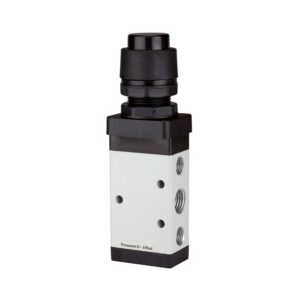 5/2-Wegeventil, manuell »M5«, Druckknopf, monostabil, G 1/8, schw