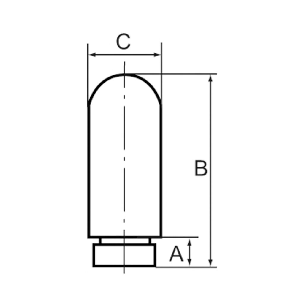Kunststoff-Schalldämpfer, M5, Porenweite max. 35 µm
