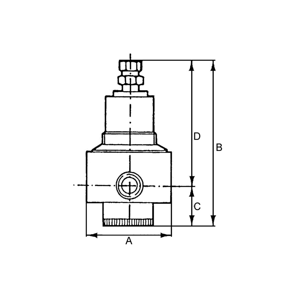 Edelstahl-Druckregler, 1.4401, BG 1, G 3/8, 0,4 - 4,0 bar