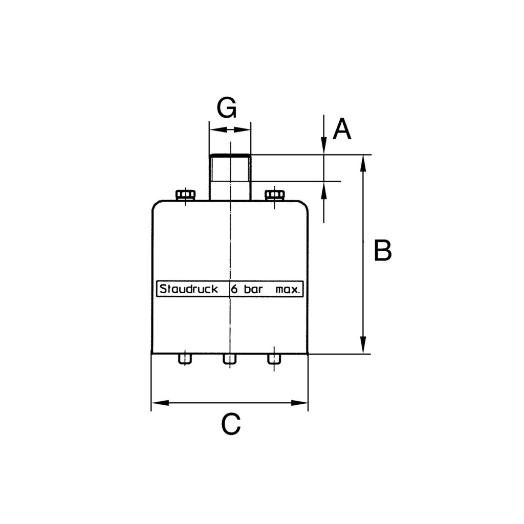 Hochleistungsschalldämpfer, G 1/2, Stahlblech verzinkt