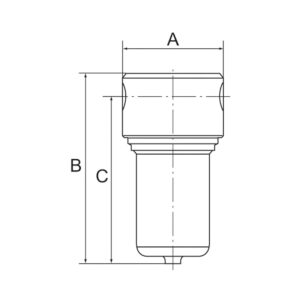 Edelstahl-Filter, 1.4401, 25 µm, BG 4, G 1