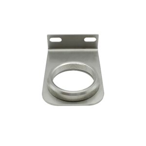 Haltewinkel aus Edelstahl 1.4401 mit Mutter M45x1,5