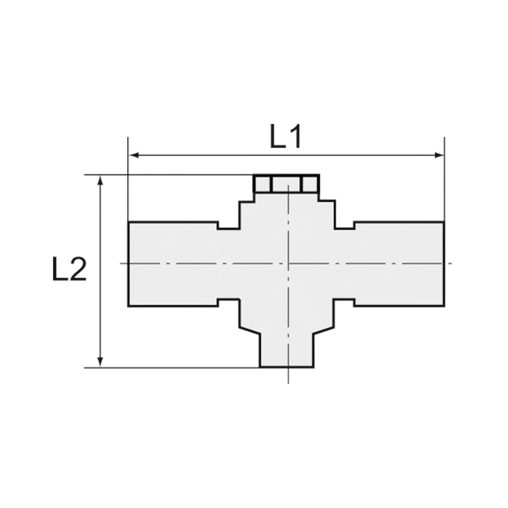 T-Steckverschraubung »Blaue Serie«, drehbar, G 1/8 außen, Ø 4 mm