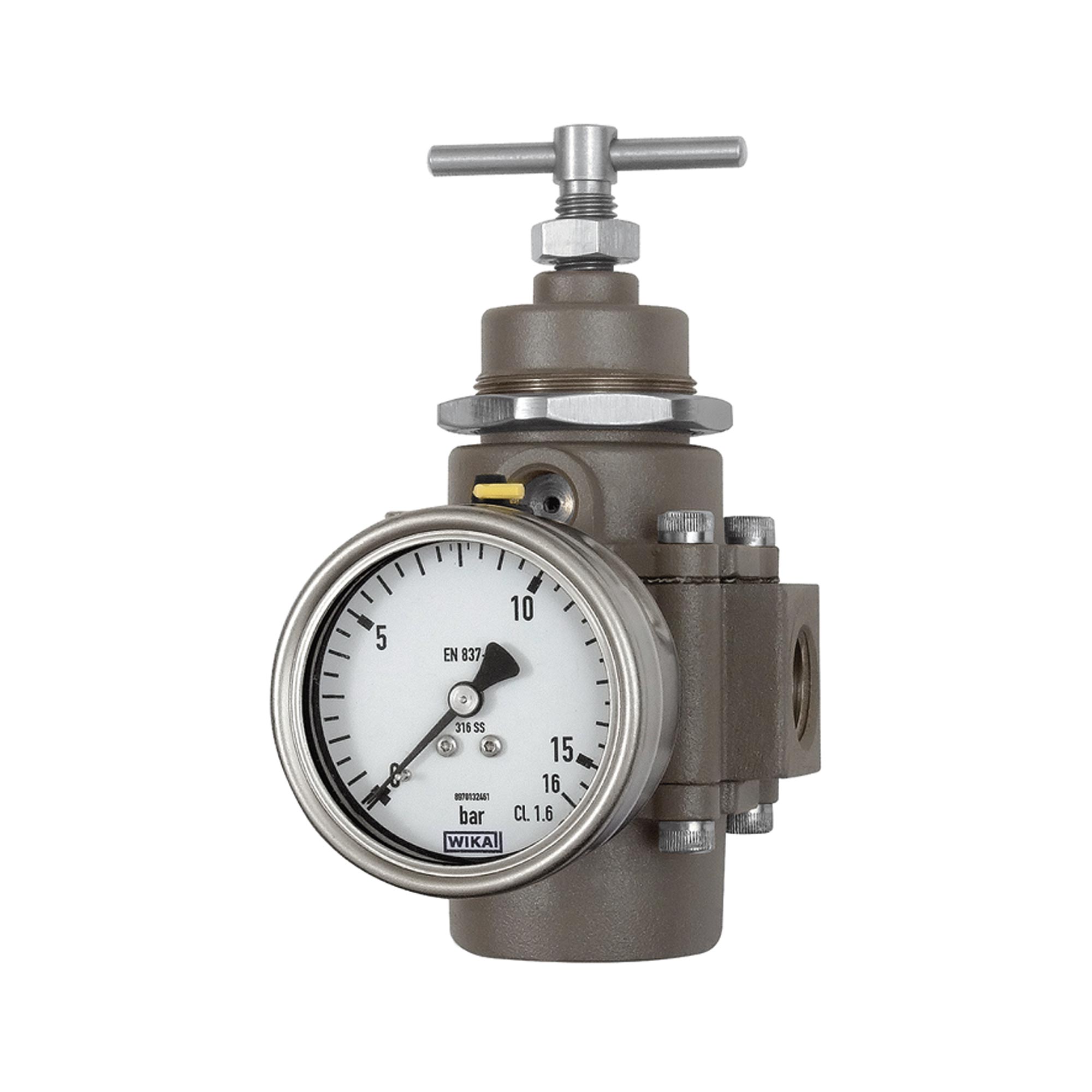 Edelstahl-Guss-Druckregler, 1.4401, BG 1, G 1/4, 1,7 - 17,5 bar