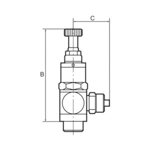 Kleinstdruckregler, Gewindeanschluss G 1/8, Schl. G1/8 IG