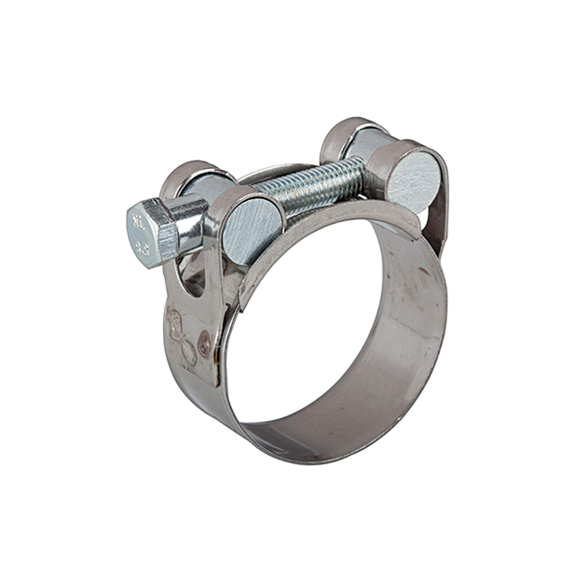 Gelenkbolzenschelle, Chromstahl 1.4016 (W2), 112 - 121 mm, 25 mm